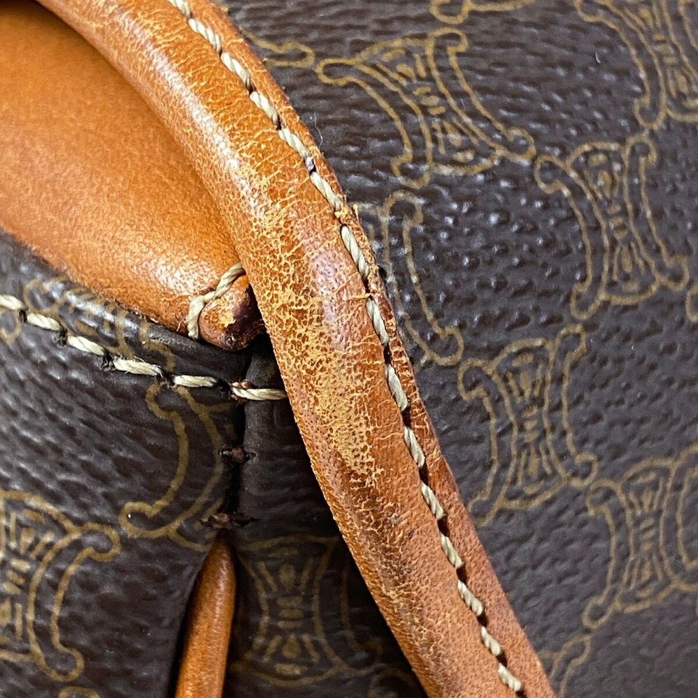 Celine Macadam Pattern Drawstring Shoulder Bag Br… - image 4